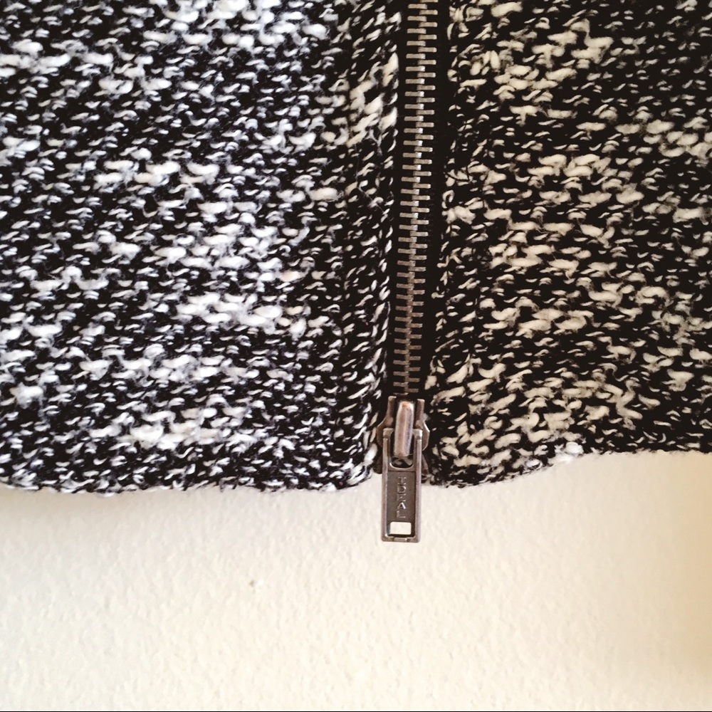 Anthropologie Boucle Texture Moto Sweater Jacket S - Picture 5 of 7